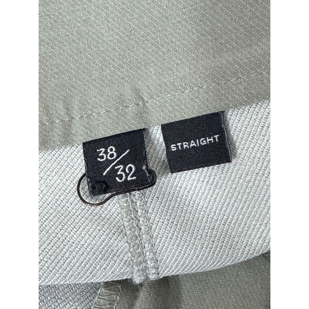 Public Rec All Day Every Day Pants Mens 38/32 Light Grey Straight Leg Trousers - Picture 4 of 6